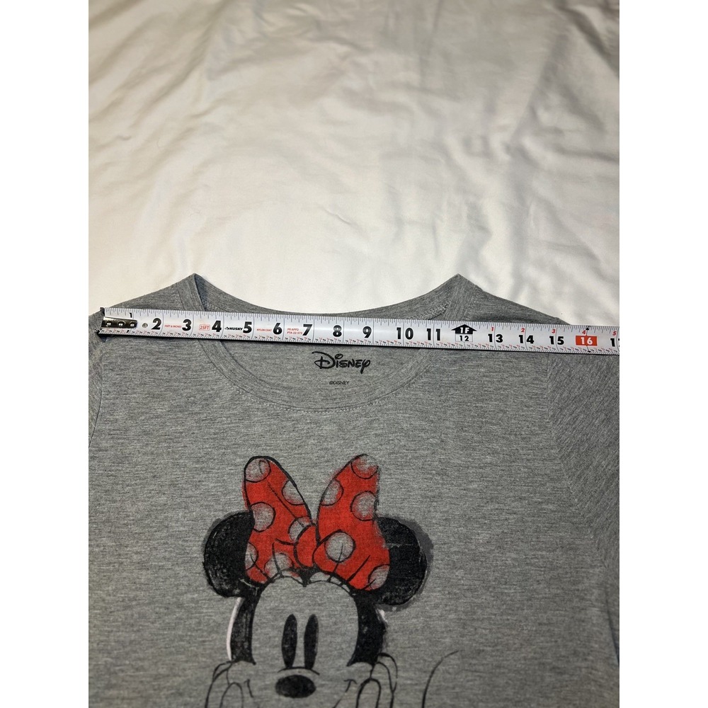 MINNIE MOUSE   Disney T-Shirt Gray Womens Large  Short Sleeve - Picture 2 of 8